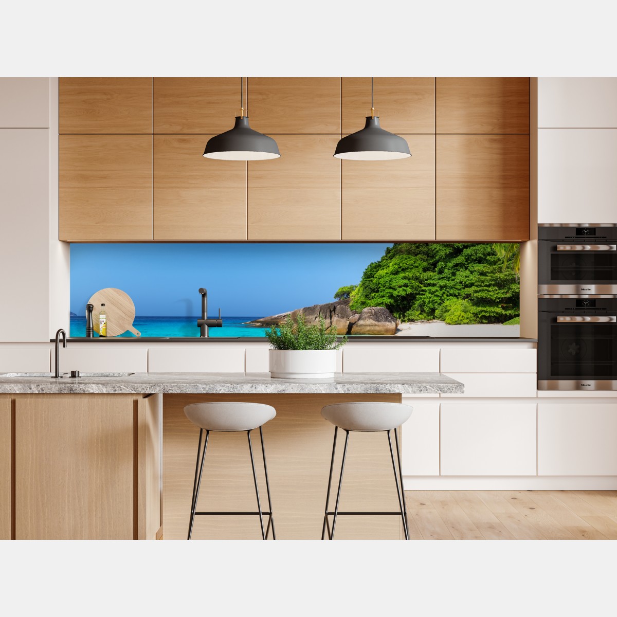 Naklejka repozycjonowalna Wyspy Similan turkusowa plaża – Wallissimo® Naklejka repozycjonowalna Wyspy Similan turkusowa plaża – Wallissimo®