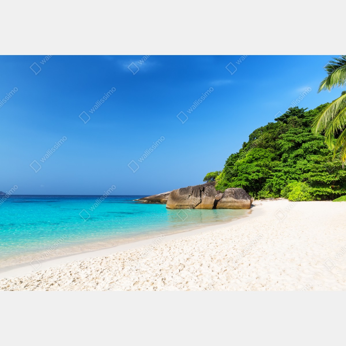Naklejka repozycjonowalna Wyspy Similan turkusowa plaża – Wallissimo® Naklejka repozycjonowalna Wyspy Similan turkusowa plaża – Wallissimo®