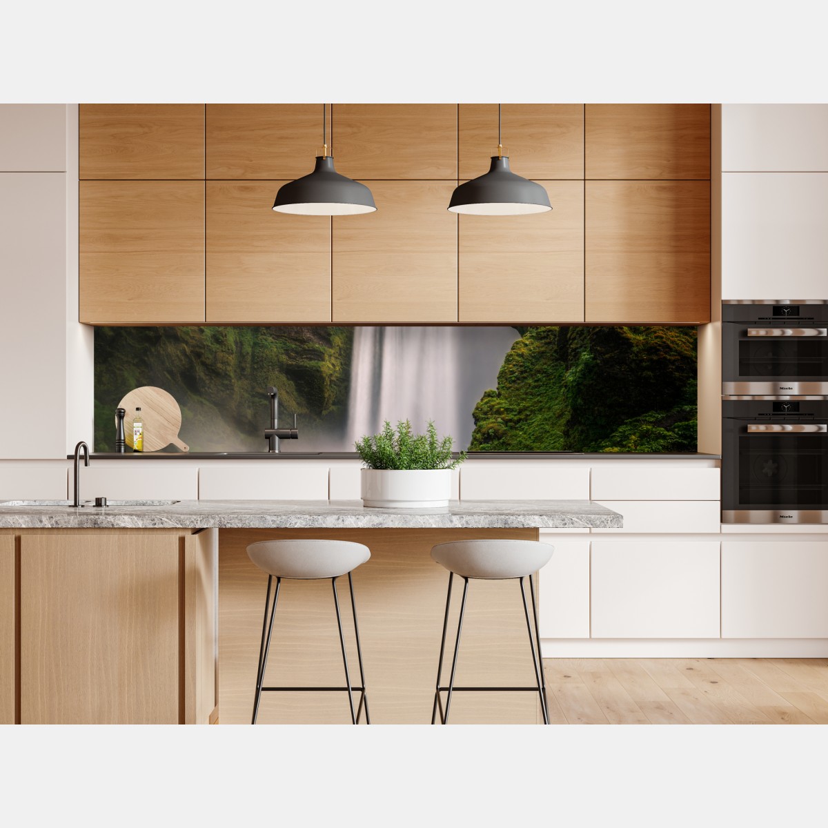 Naklejka repozycjonowalna majestatyczny wodospad Skogafoss – Wallissimo® Naklejka repozycjonowalna majestatyczny wodospad Skogafoss – Wallissimo®