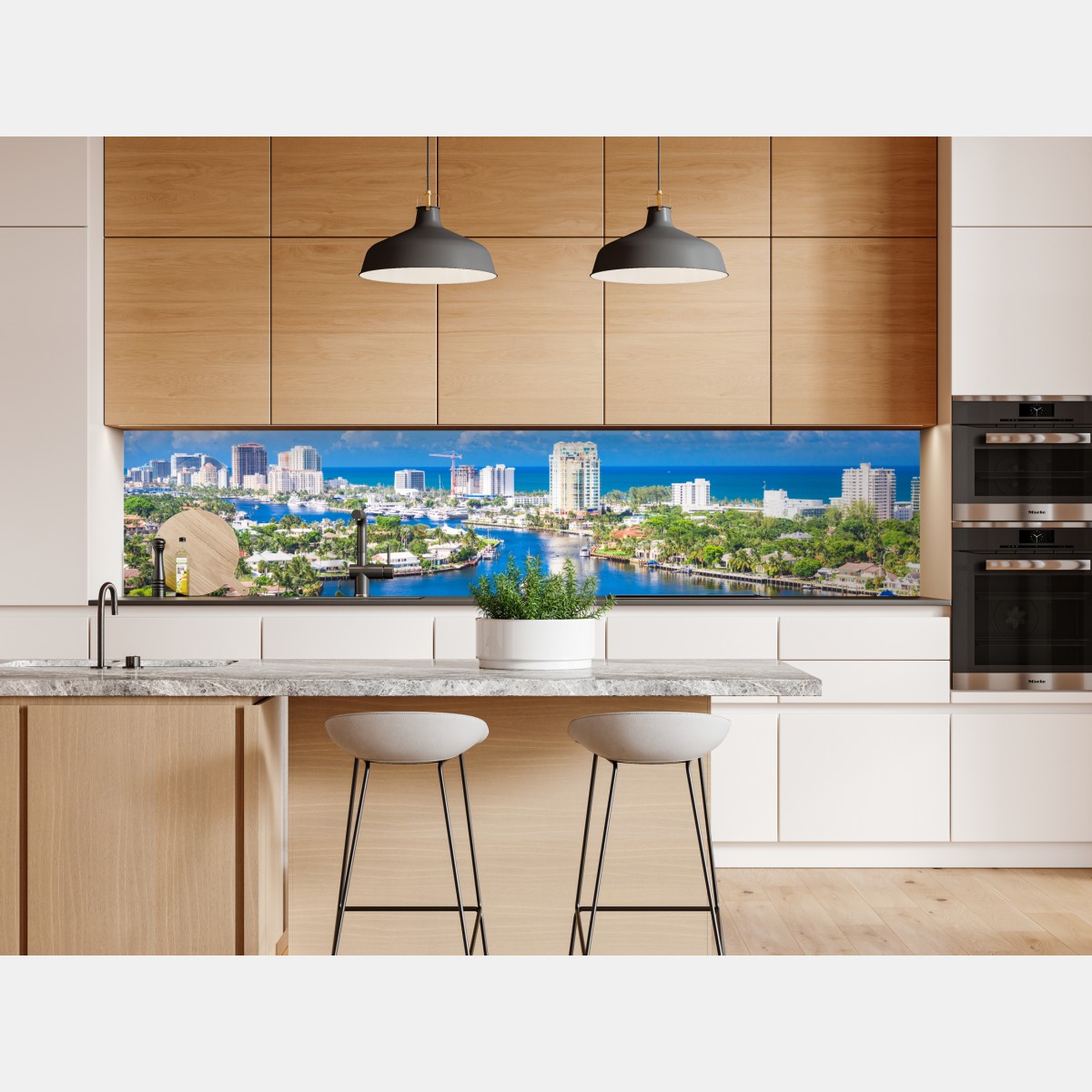 Naklejka repozycjonowalna Fort Lauderdale panorama nad wybrzeżem – Wallissimo® Naklejka repozycjonowalna Fort Lauderdale panorama nad wybrzeżem – Wallissimo®