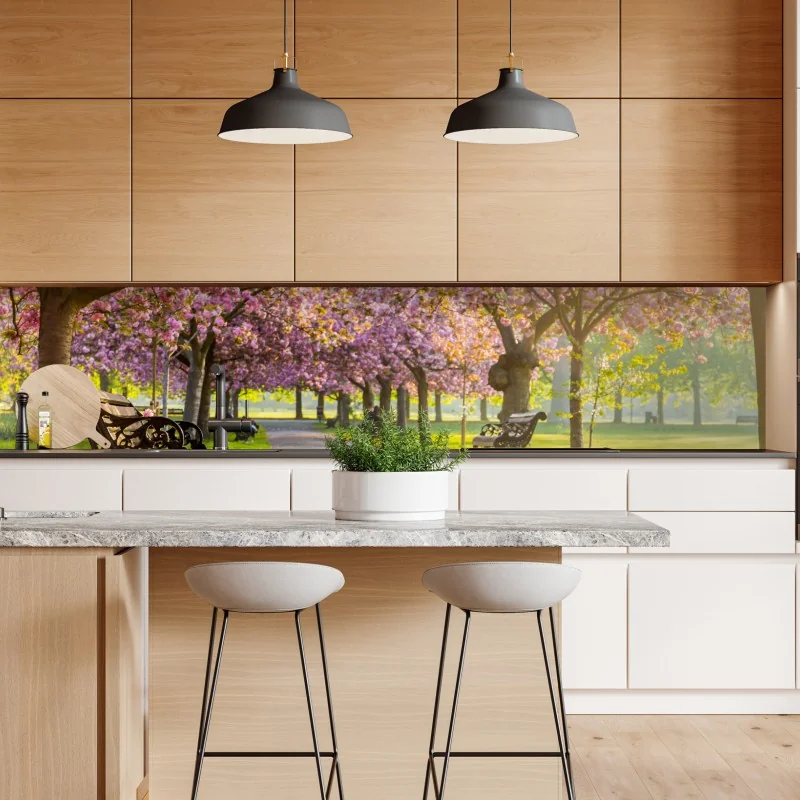 Naklejka repozycjonowalna wiosenna łąka dmuchawców – Wallissimo®