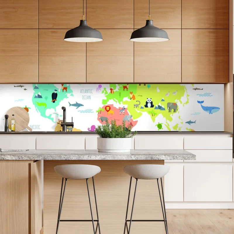 Naklejka repozycjonowalna ornamentalny złoty wzór chmur – Wallissimo®