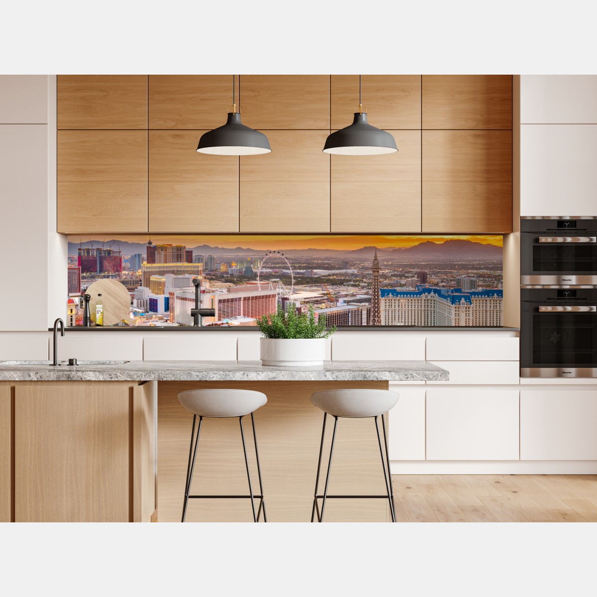 Naklejka repozycjonowalna Las Vegas panorama o zmierzchu – Wallissimo® Naklejka repozycjonowalna Las Vegas panorama o zmierzchu – Wallissimo®