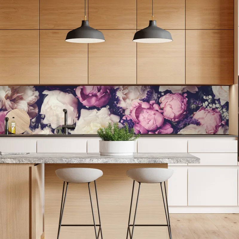 Naklejka repozycjonowalna tropikalny wzór z tukanem i kwiatami – Wallissimo®