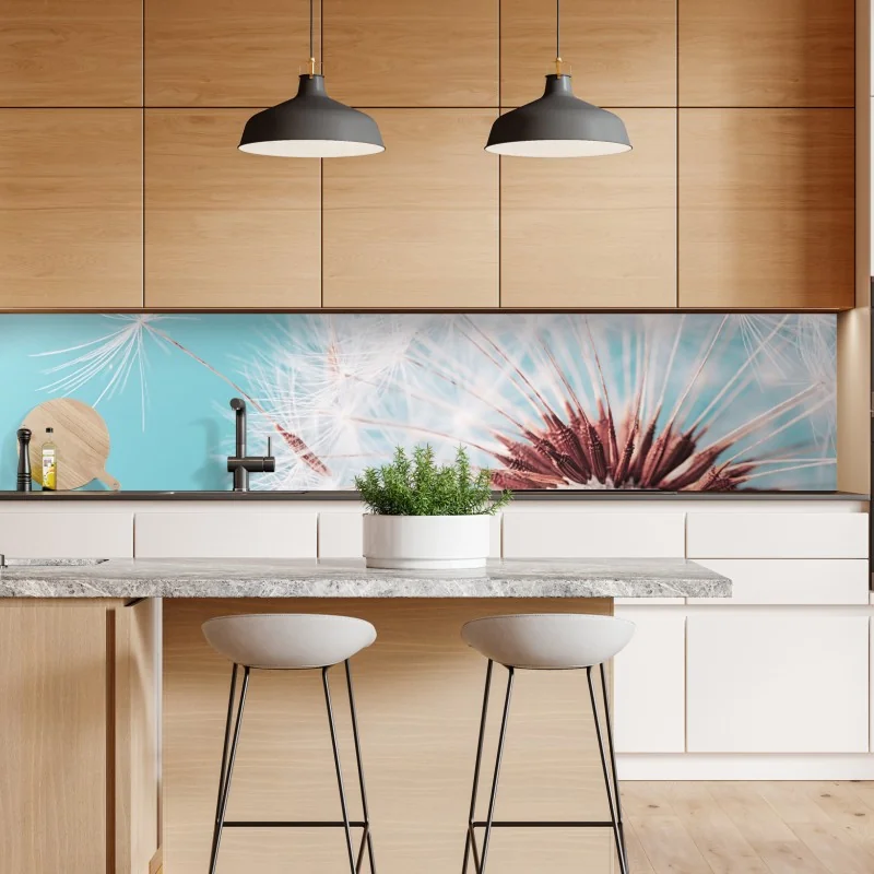 Naklejka repozycjonowalna tropikalny zachód słońca z sylwetkami palm – Wallissimo®