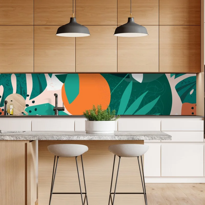 Naklejka repozycjonowalna biała betonowa fasada w geometrycznym wzorze – Wallissimo®