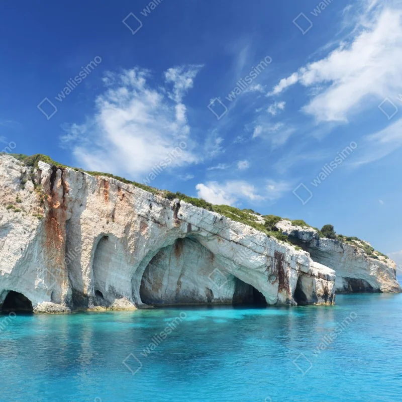 Naklejka repozycjonowalna niebieskie jaskinie na Zakynthos – Wallissimo® Naklejka repozycjonowalna niebieskie jaskinie na Zakynthos – Wallissimo®