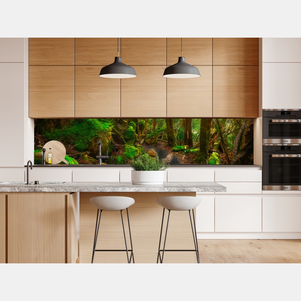 Naklejka repozycjonowalna słoneczna ścieżka w lesie deszczowym Półwyspu Tasman, Tasmania – Wallissimo® Naklejka repozycjonowalna słoneczna ścieżka w lesie deszczowym Półwyspu Tasman, Tasmania – Wallissimo®