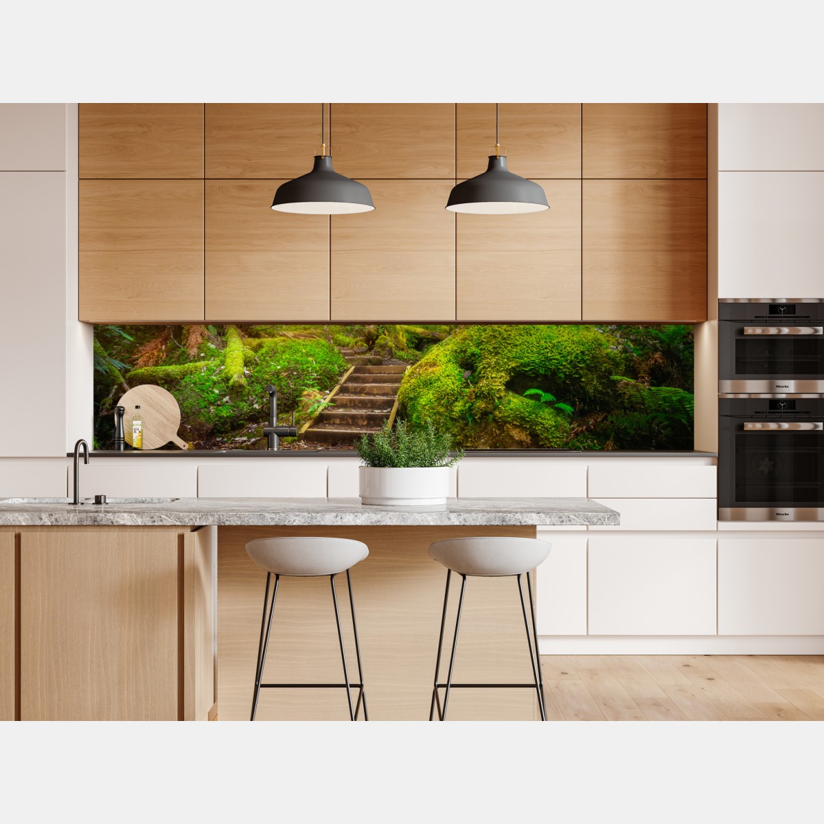 Naklejka repozycjonowalna ścieżka w lesie deszczowym na Półwyspie Tasmańskim – Wallissimo® Naklejka repozycjonowalna ścieżka w lesie deszczowym na Półwyspie Tasmańskim – Wallissimo®