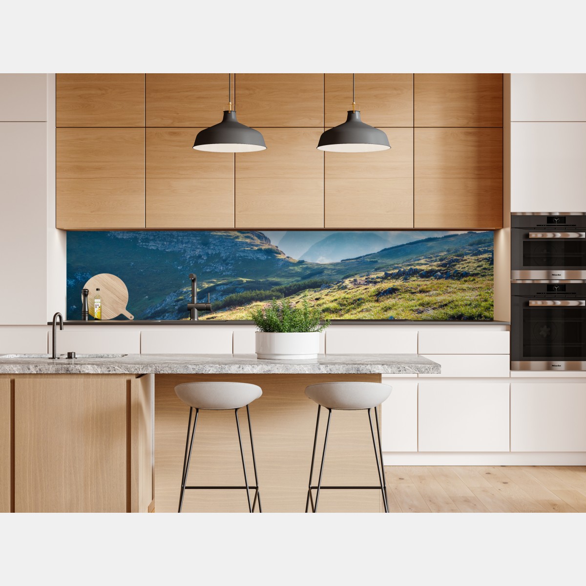 Naklejka repozycjonowalna mglisty poranek na Monte Piana, Dolomity – Wallissimo® Naklejka repozycjonowalna mglisty poranek na Monte Piana, Dolomity – Wallissimo®