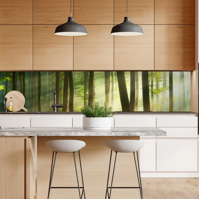 Naklejka repozycjonowalna tropikalne liście bananowca – Wallissimo®