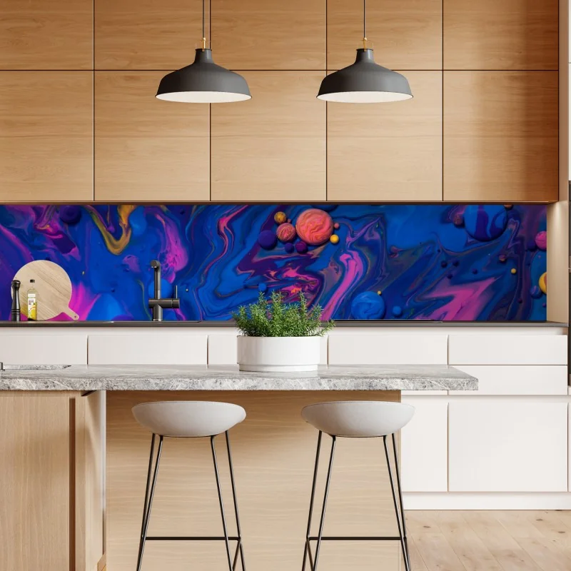 Naklejka repozycjonowalna botaniczny wzór z cytrynami – Wallissimo®