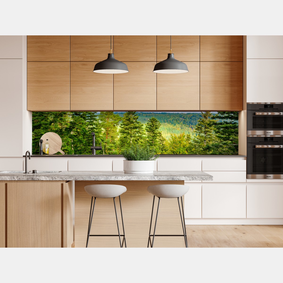 Naklejka repozycjonowalna Czarny Las jesienna panorama drzew – Wallissimo® Naklejka repozycjonowalna Czarny Las jesienna panorama drzew – Wallissimo®