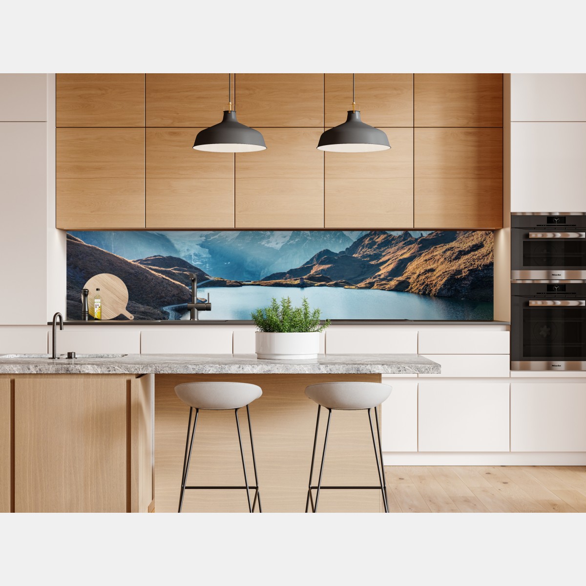 Naklejka repozycjonowalna wschód słońca nad Bachalpsee, Alpy Szwajcarskie – Wallissimo® Naklejka repozycjonowalna wschód słońca nad Bachalpsee, Alpy Szwajcarskie – Wallissimo®