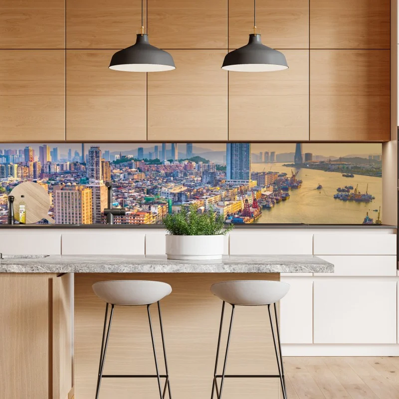 Naklejka repozycjonowalna spiralne schody w perspektywie czarno-białe – Wallissimo®