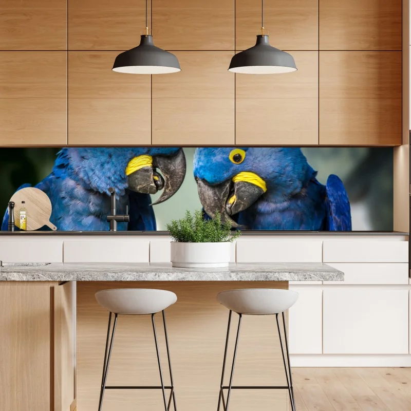 Naklejka repozycjonowalna trzy dmuchawce na turkusowym tle – Wallissimo®