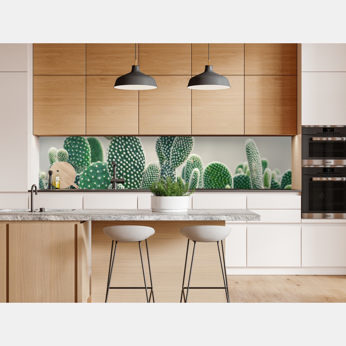 Naklejka repozycjonowalna zbliżenie kaktusa opuncji – Wallissimo® Naklejka repozycjonowalna zbliżenie kaktusa opuncji – Wallissimo®