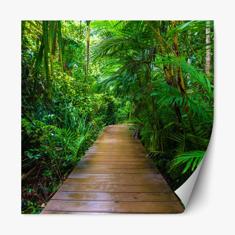 Naklejka repozycjonowalna żywa różowa abstrakcja płynna – Wallissimo®