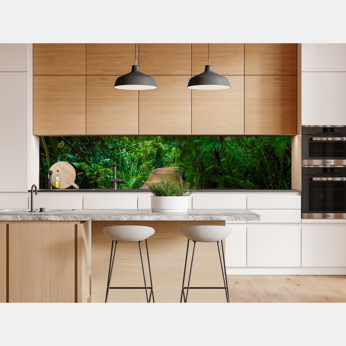 Naklejka repozycjonowalna mangrowa kładka w bujnej zielonej dżungli – Wallissimo® Naklejka repozycjonowalna mangrowa kładka w bujnej zielonej dżungli – Wallissimo®