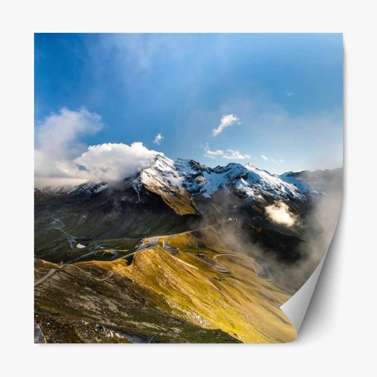 Naklejka repozycjonowalna Grossglockner panorama drogi w Alpach – Wallissimo® Naklejka repozycjonowalna Grossglockner panorama drogi w Alpach – Wallissimo®