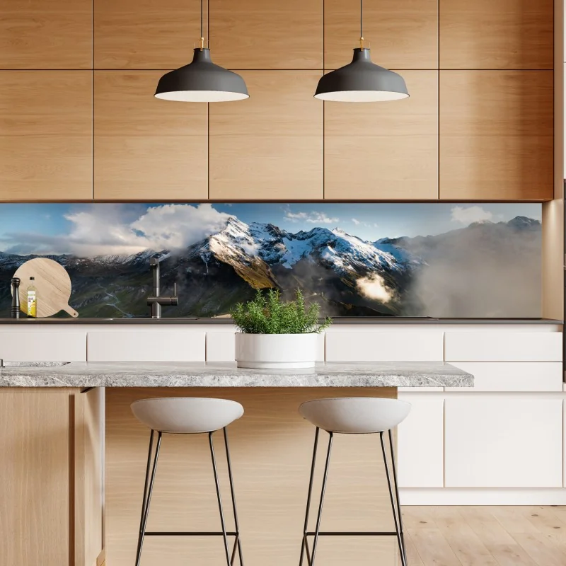 Naklejka repozycjonowalna granatowy geometryczny wzór sześcianów – Wallissimo®