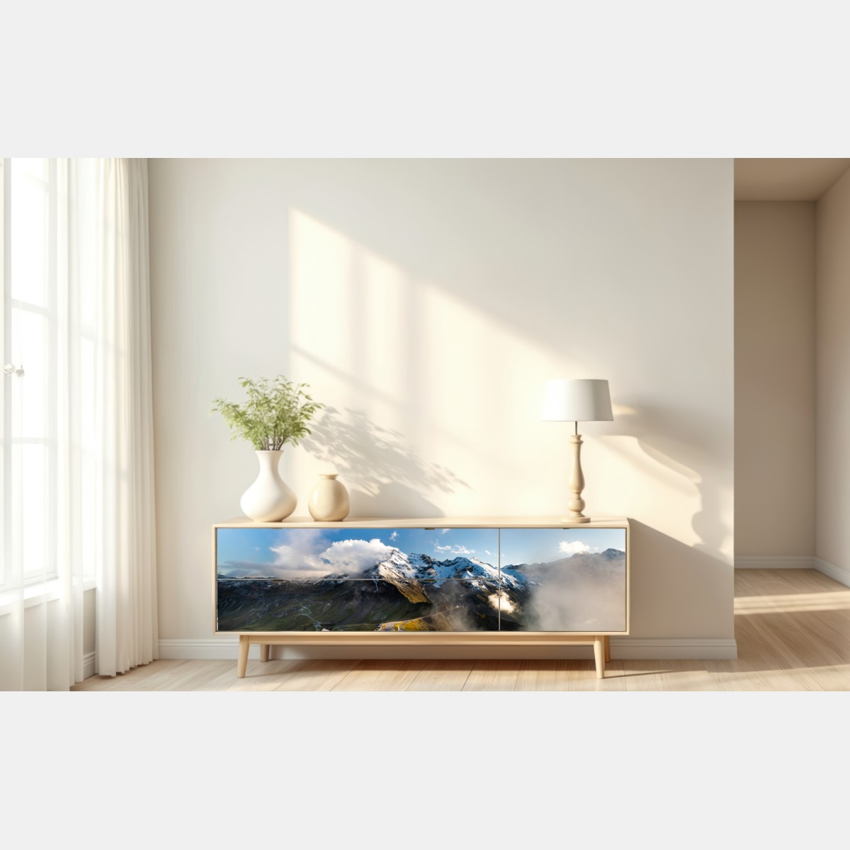 Naklejka repozycjonowalna Grossglockner panorama drogi w Alpach – Wallissimo® Naklejka repozycjonowalna Grossglockner panorama drogi w Alpach – Wallissimo®