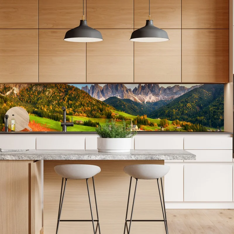 Naklejka repozycjonowalna słoneczny taras śródziemnomorski z widokiem na morze – Wallissimo®