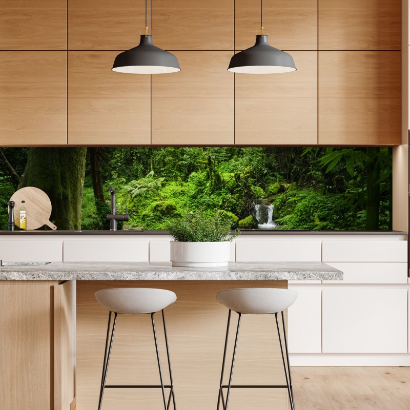 Naklejka repozycjonowalna odważne czerwone geometryczne bloki – Wallissimo®