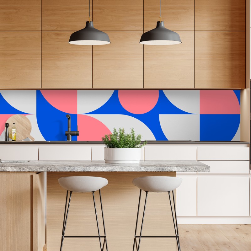 Naklejka repozycjonowalna Chicago panorama miasta w głębokich niebieskich tonach – Wallissimo®