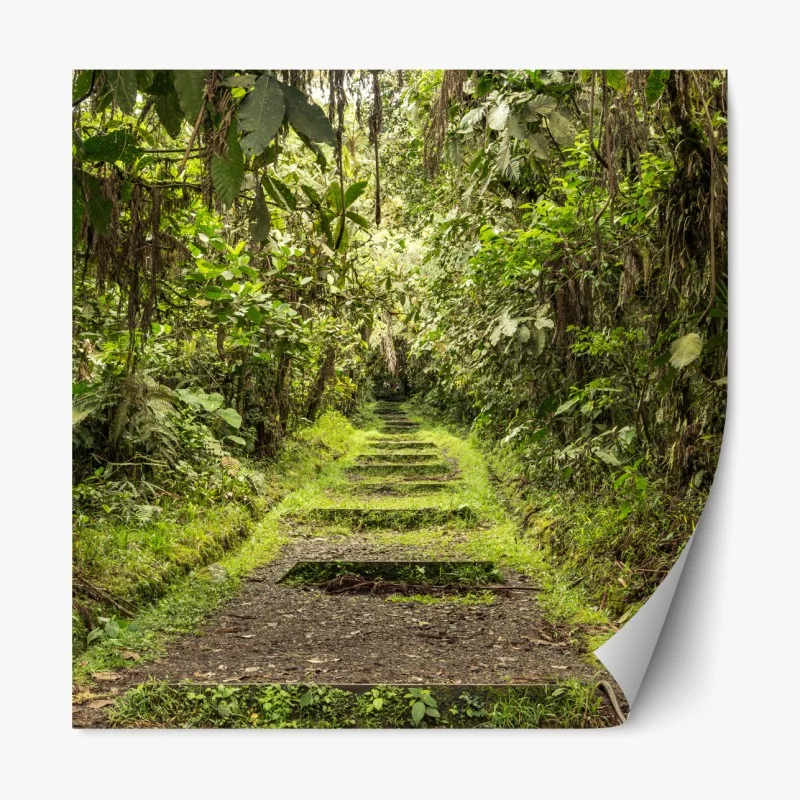 Naklejka repozycjonowalna złoty wzór falowy do dekoracji ściennej – Wallissimo®