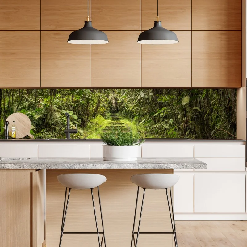 Naklejka repozycjonowalna złoty wzór falowy do dekoracji ściennej – Wallissimo®