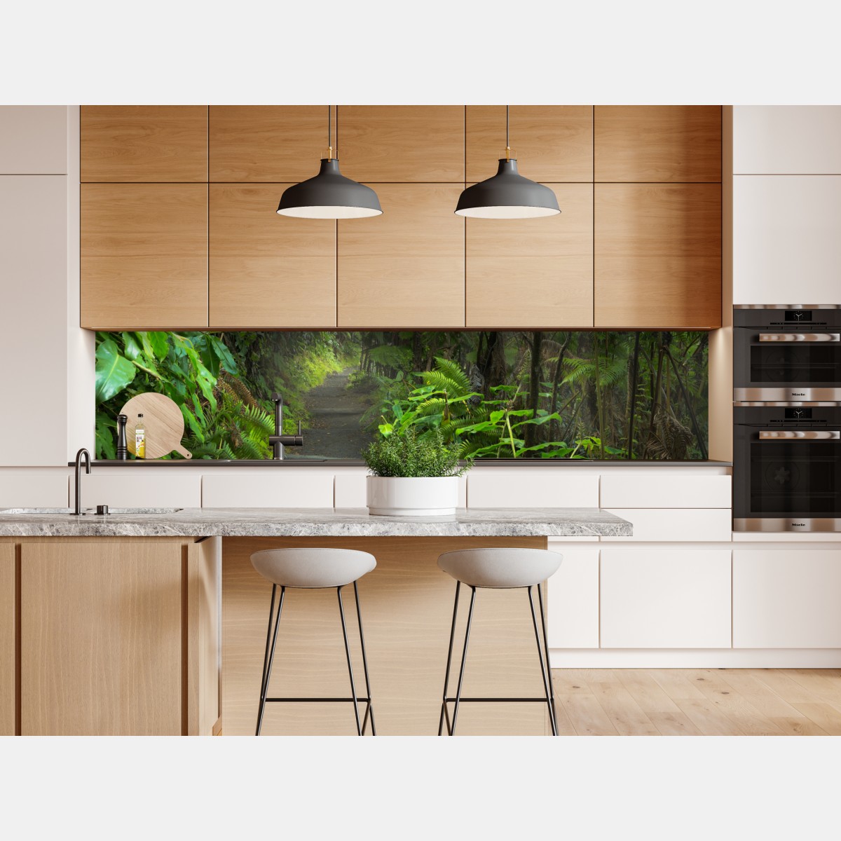 Naklejka repozycjonowalna bujny las deszczowy na szlaku Kilauea Iki, Hawaje – Wallissimo® Naklejka repozycjonowalna bujny las deszczowy na szlaku Kilauea Iki, Hawaje – Wallissimo®