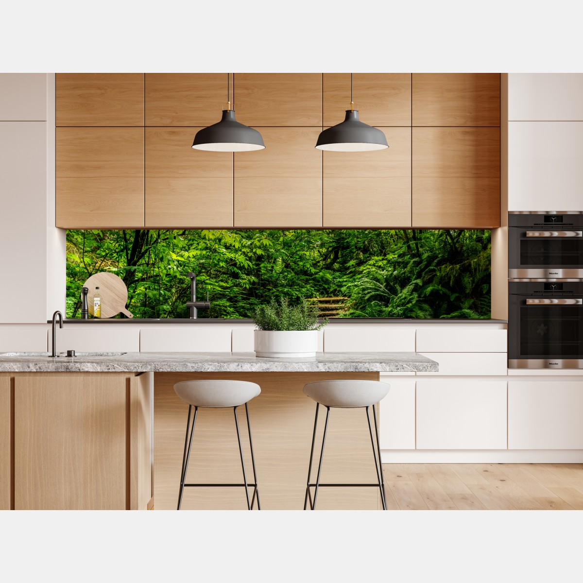 Naklejka repozycjonowalna bujna leśna ścieżka – Wallissimo® Naklejka repozycjonowalna bujna leśna ścieżka – Wallissimo®