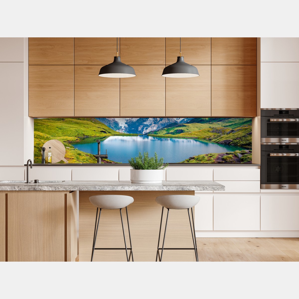 Naklejka repozycjonowalna spokojny poranek nad Bachalpsee, Szwajcaria – Wallissimo® Naklejka repozycjonowalna spokojny poranek nad Bachalpsee, Szwajcaria – Wallissimo®