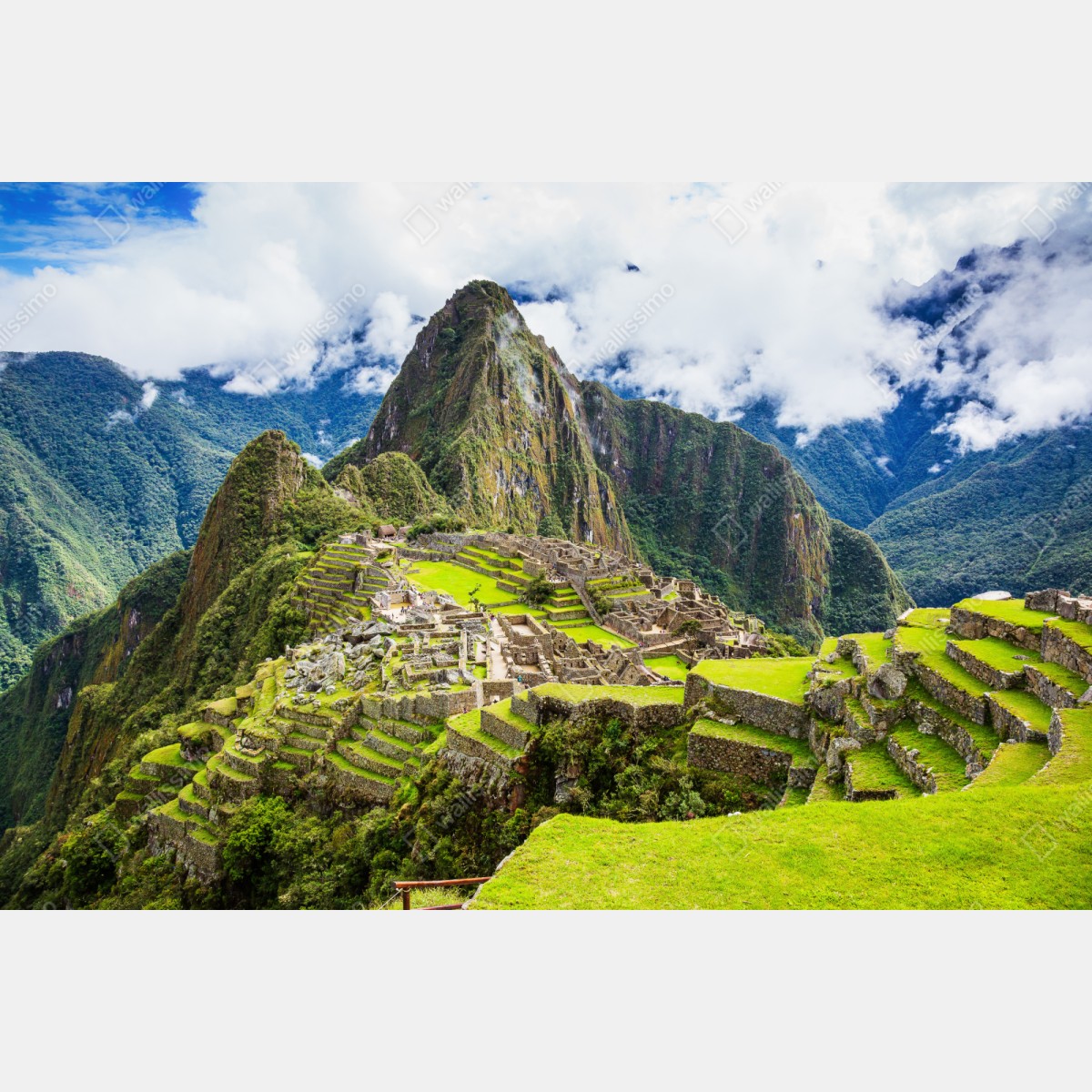 Naklejka repozycjonowalna Machu Picchu starożytne tarasy górskie – Wallissimo® Naklejka repozycjonowalna Machu Picchu starożytne tarasy górskie – Wallissimo®