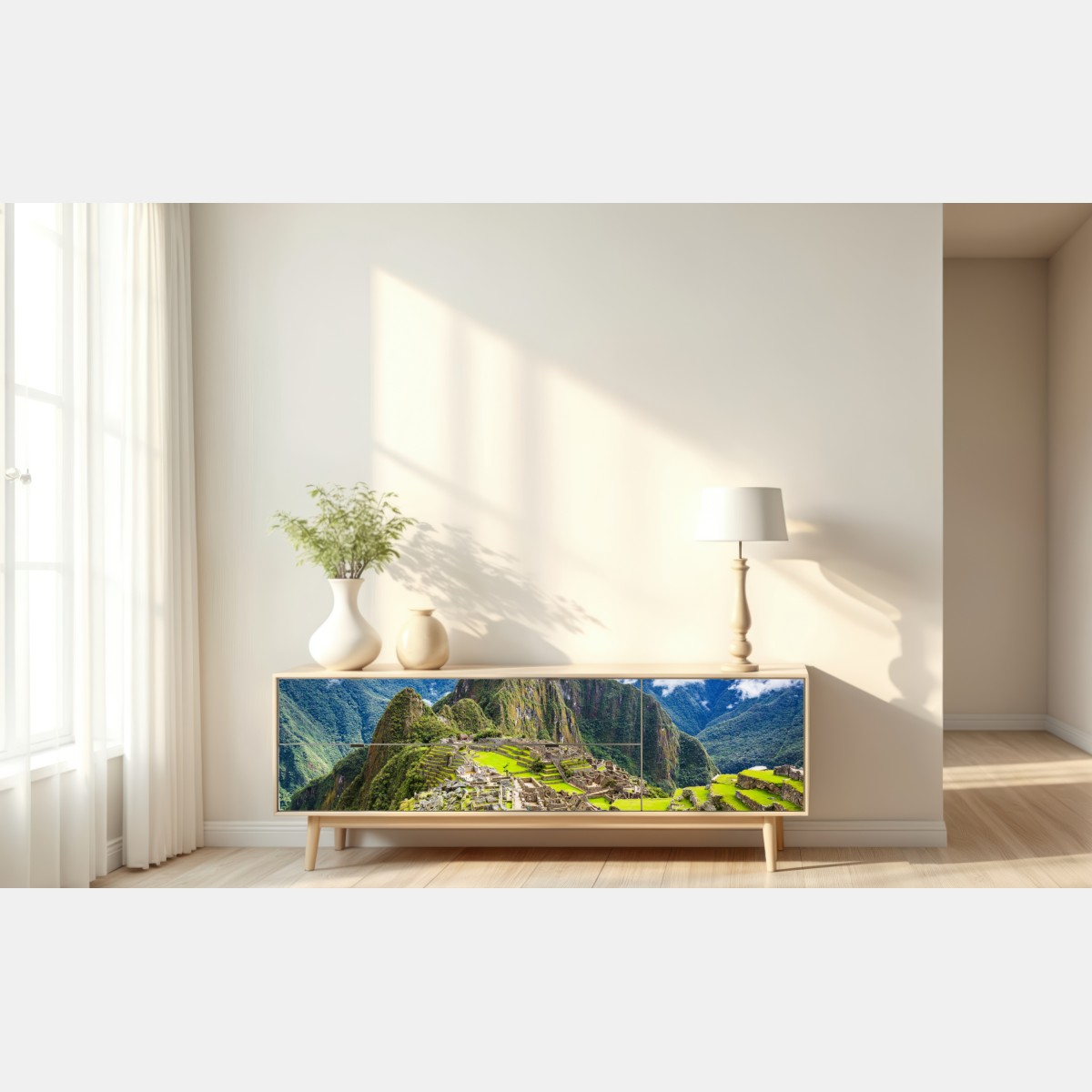 Naklejka repozycjonowalna Machu Picchu starożytne tarasy górskie – Wallissimo® Naklejka repozycjonowalna Machu Picchu starożytne tarasy górskie – Wallissimo®