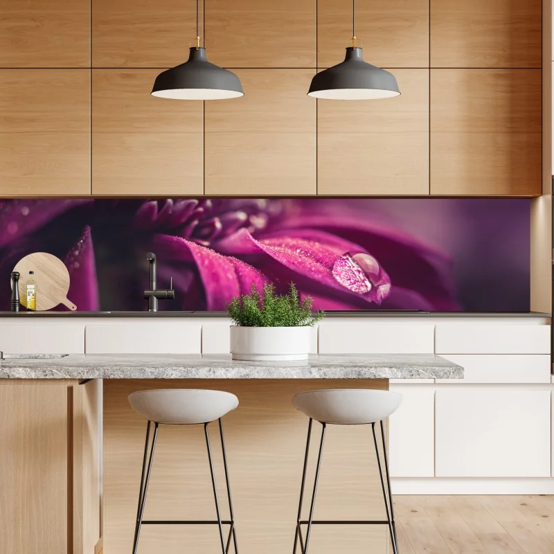 Naklejka repozycjonowalna żurawie i kwiaty persymony – Wallissimo®