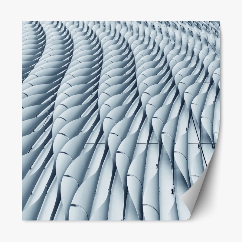 Naklejka repozycjonowalna intensywny fioletowy 3d wir wstęg – Wallissimo®