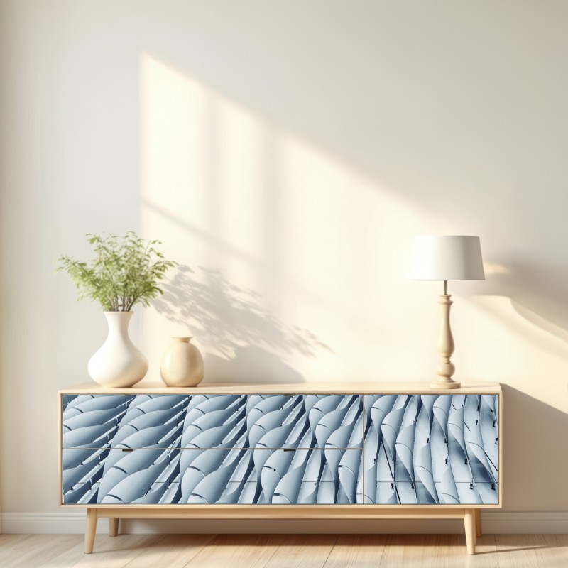 Naklejka repozycjonowalna abstrakcyjny wzór fasady architektonicznej – Wallissimo® Naklejka repozycjonowalna abstrakcyjny wzór fasady architektonicznej – Wallissimo®