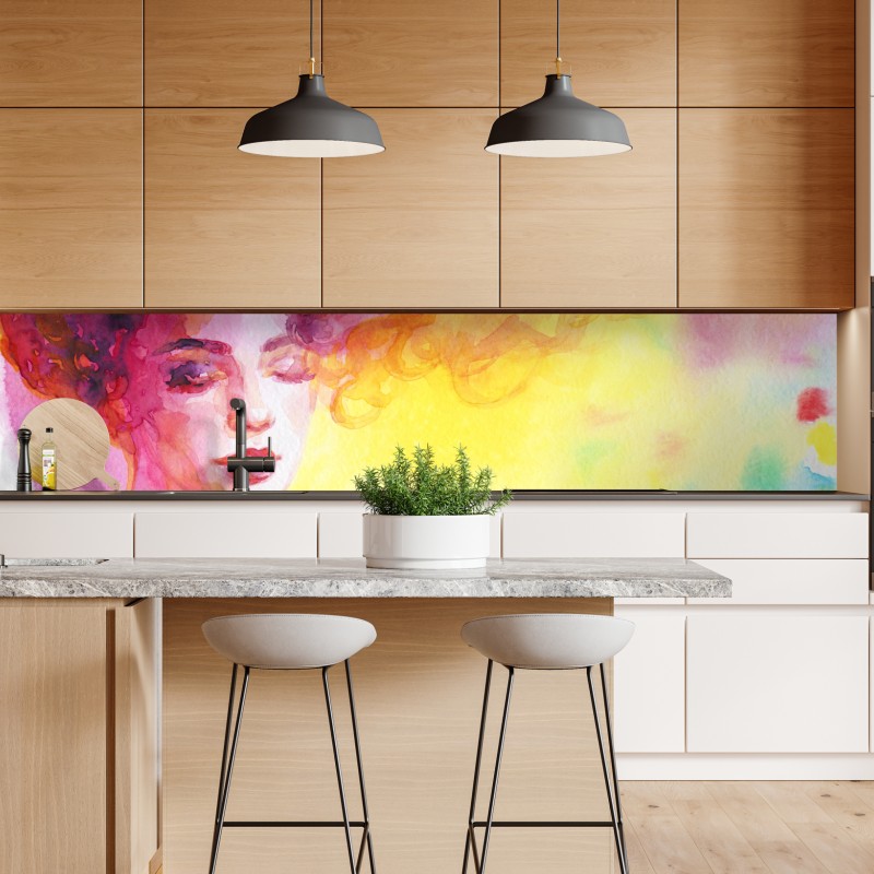 Naklejka repozycjonowalna niebieski marmur ze złotymi żyłami – Wallissimo®