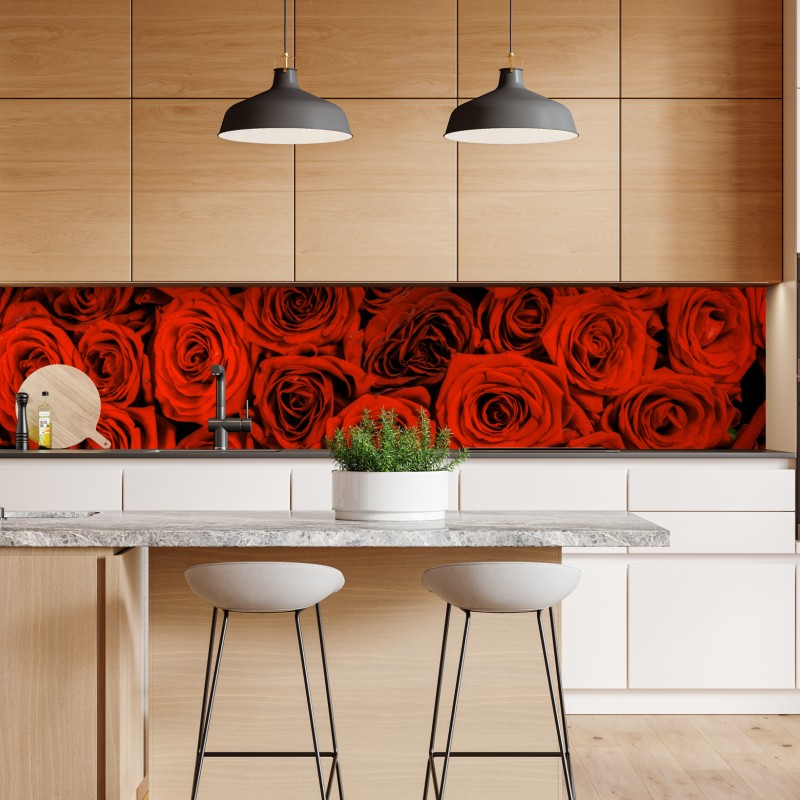 Naklejka repozycjonowalna tropikalny wzór z kakadu i kwiatami – Wallissimo®