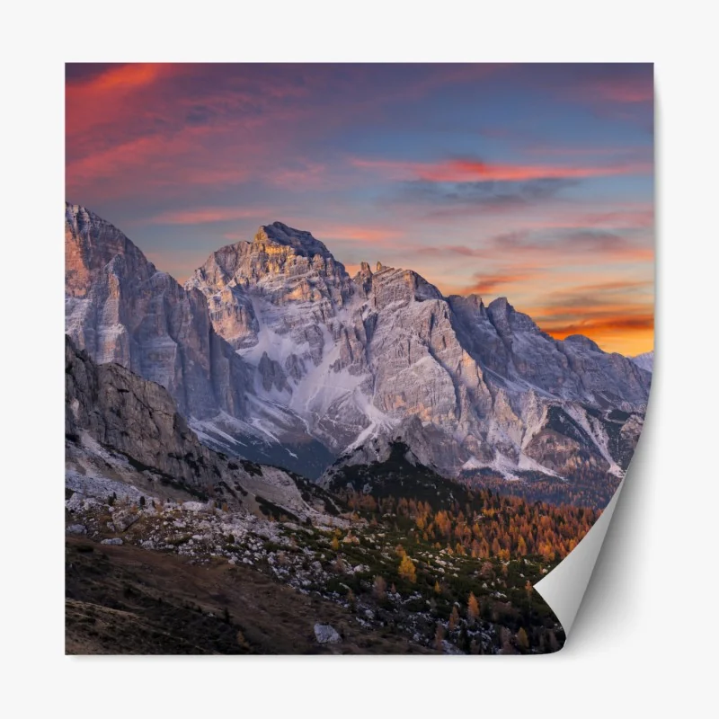 Naklejka repozycjonowalna pastelowy kot jednorożec na tęczy – Wallissimo®