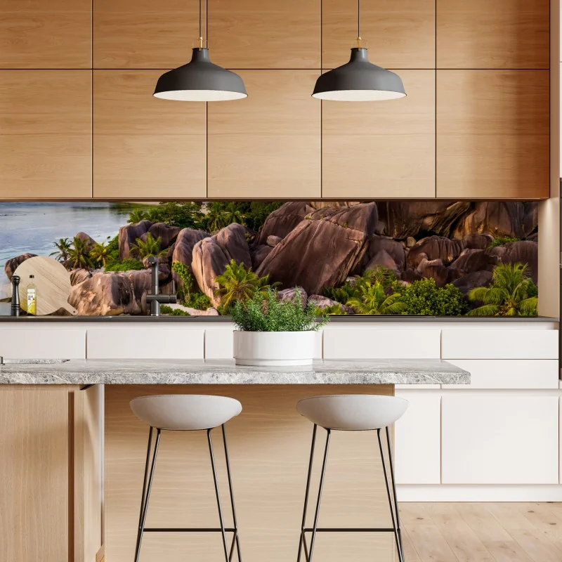 Naklejka repozycjonowalna żywy słonecznik z bliska na żółtym tle – Wallissimo®