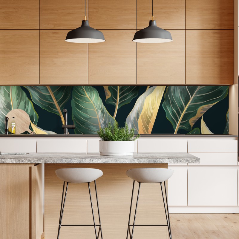 Naklejka repozycjonowalna zielona marmurowa faktura abstrakcyjna – Wallissimo®