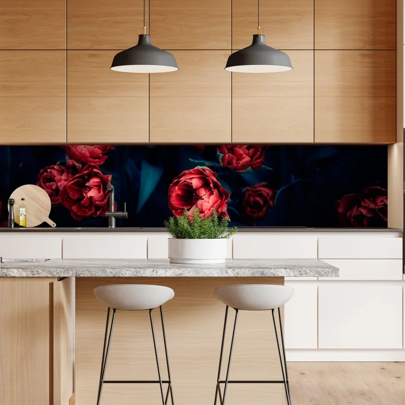 Naklejka repozycjonowalna beżowy liściasty wzór botaniczny – Wallissimo®