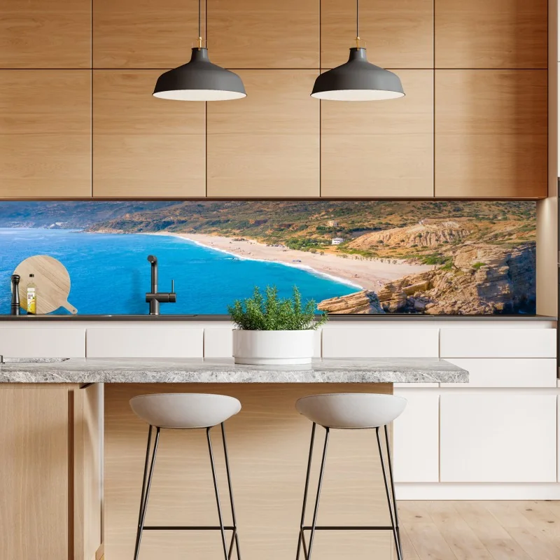 Naklejka repozycjonowalna złote liście w stylu line art – Wallissimo®