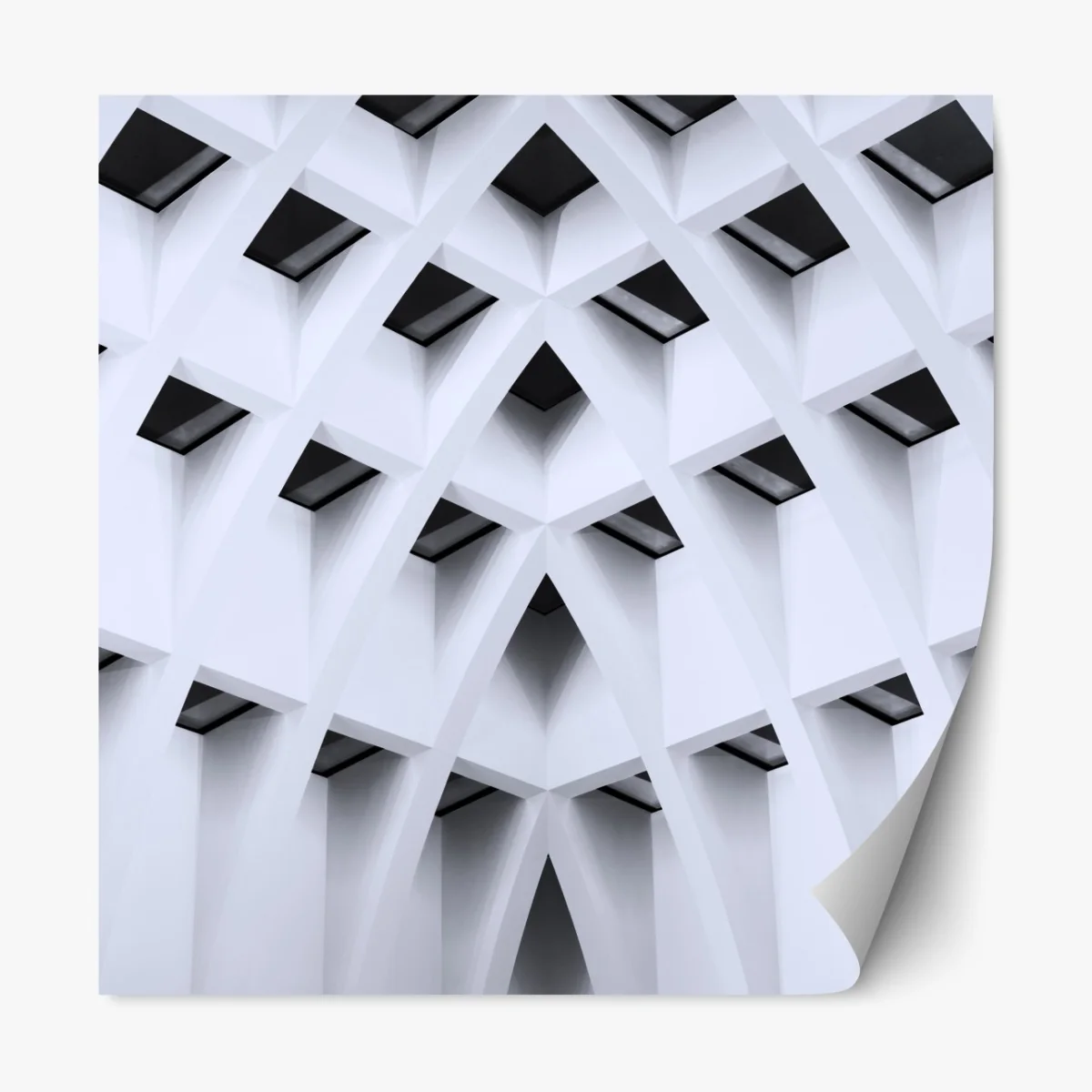 Naklejka repozycjonowalna geometryczny łukowy sufit – Wallissimo® Naklejka repozycjonowalna geometryczny łukowy sufit – Wallissimo®