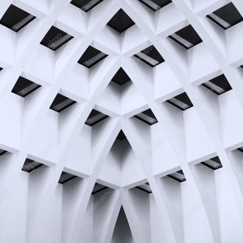 Naklejka repozycjonowalna geometryczny łukowy sufit – Wallissimo® Naklejka repozycjonowalna geometryczny łukowy sufit – Wallissimo®