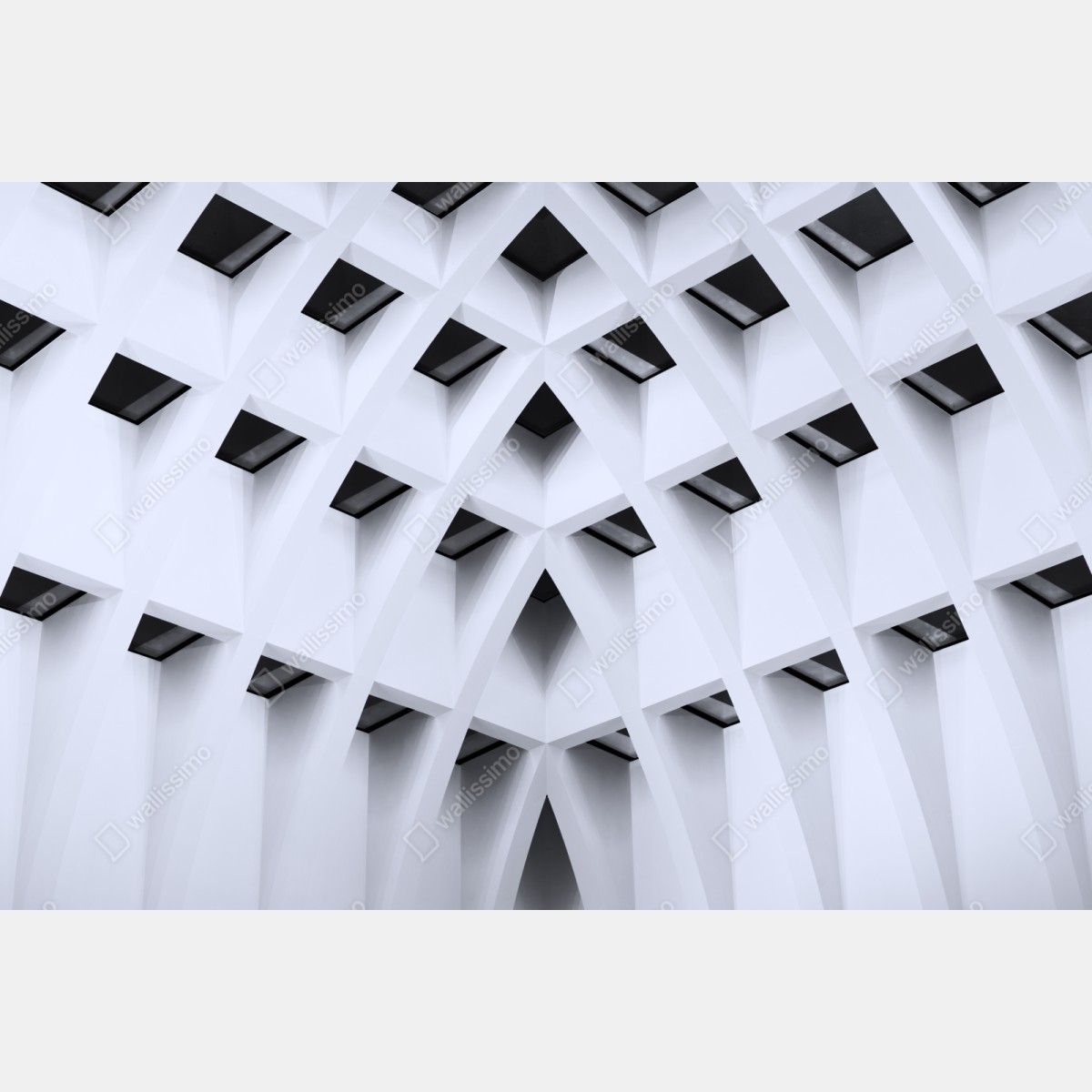 Naklejka repozycjonowalna geometryczny łukowy sufit – Wallissimo® Naklejka repozycjonowalna geometryczny łukowy sufit – Wallissimo®