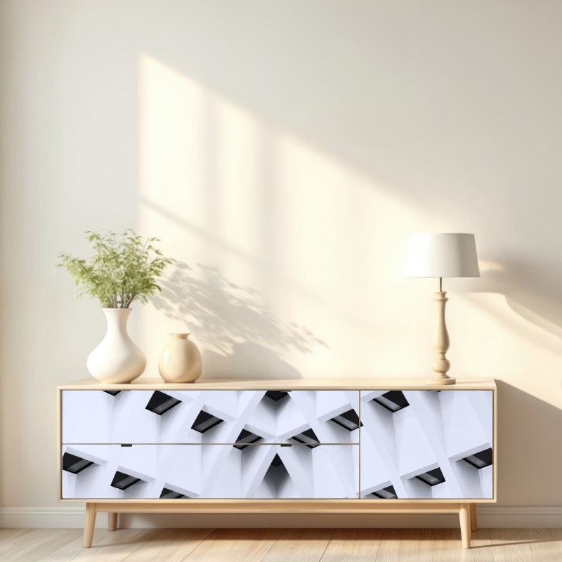 Naklejka repozycjonowalna geometryczny łukowy sufit – Wallissimo® Naklejka repozycjonowalna geometryczny łukowy sufit – Wallissimo®